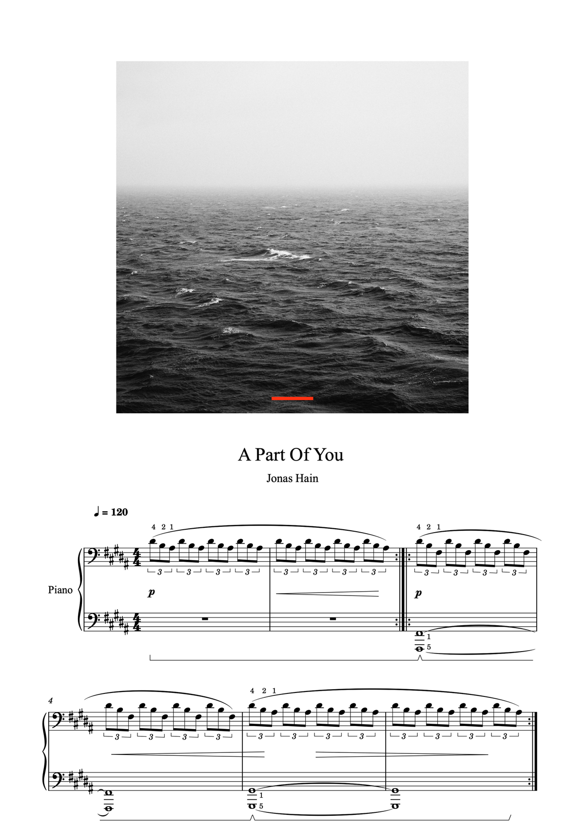A Part Of You - Spartiti per pianoforte