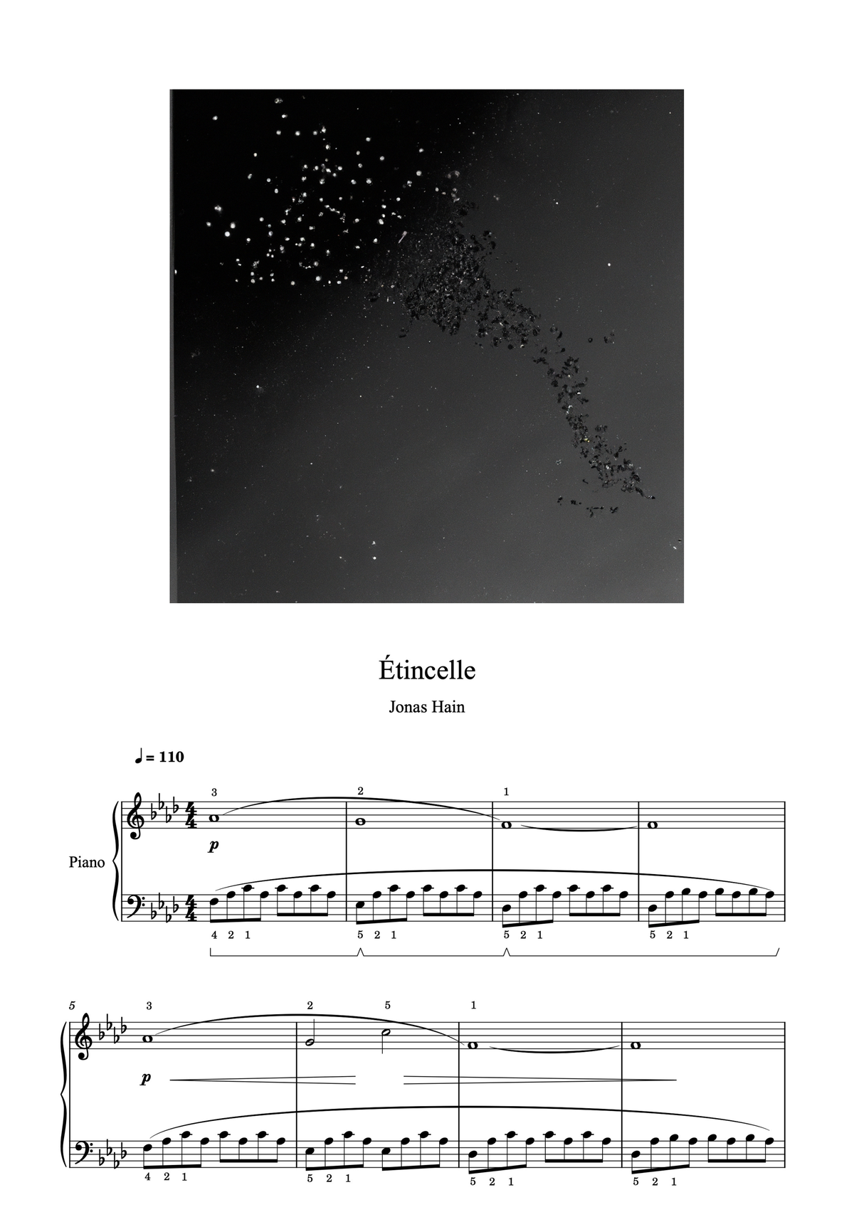 Étincelle - Partitura para piano