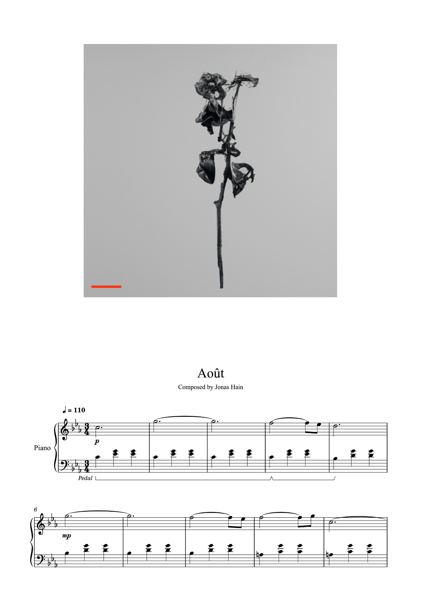 Août - Sheet Music