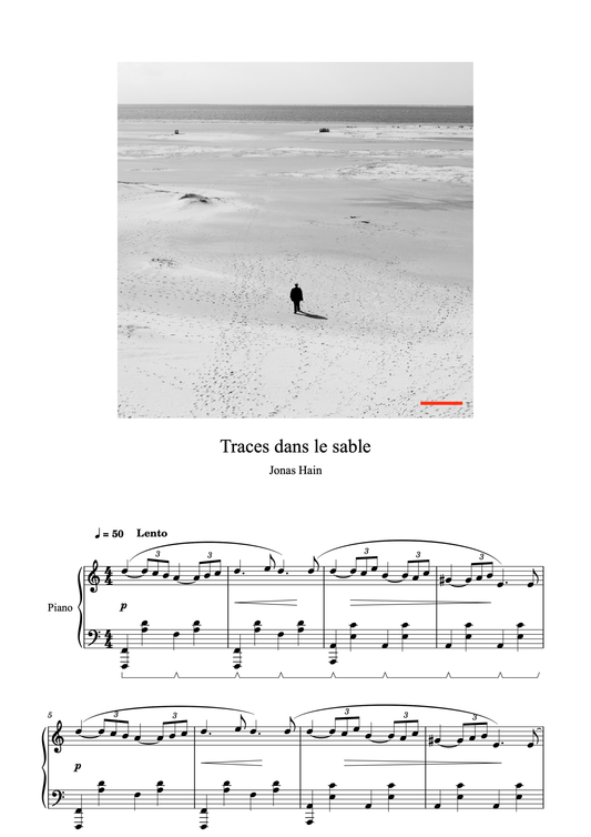 Traces dans le sable - Sheet Music