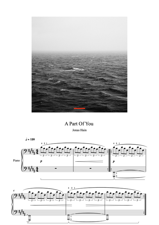 A Part Of You - Klaviernoten