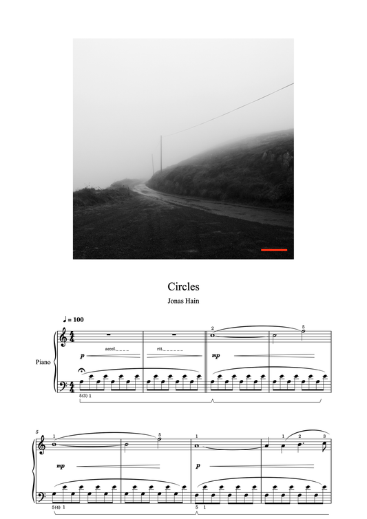 Circles - Klaviernoten