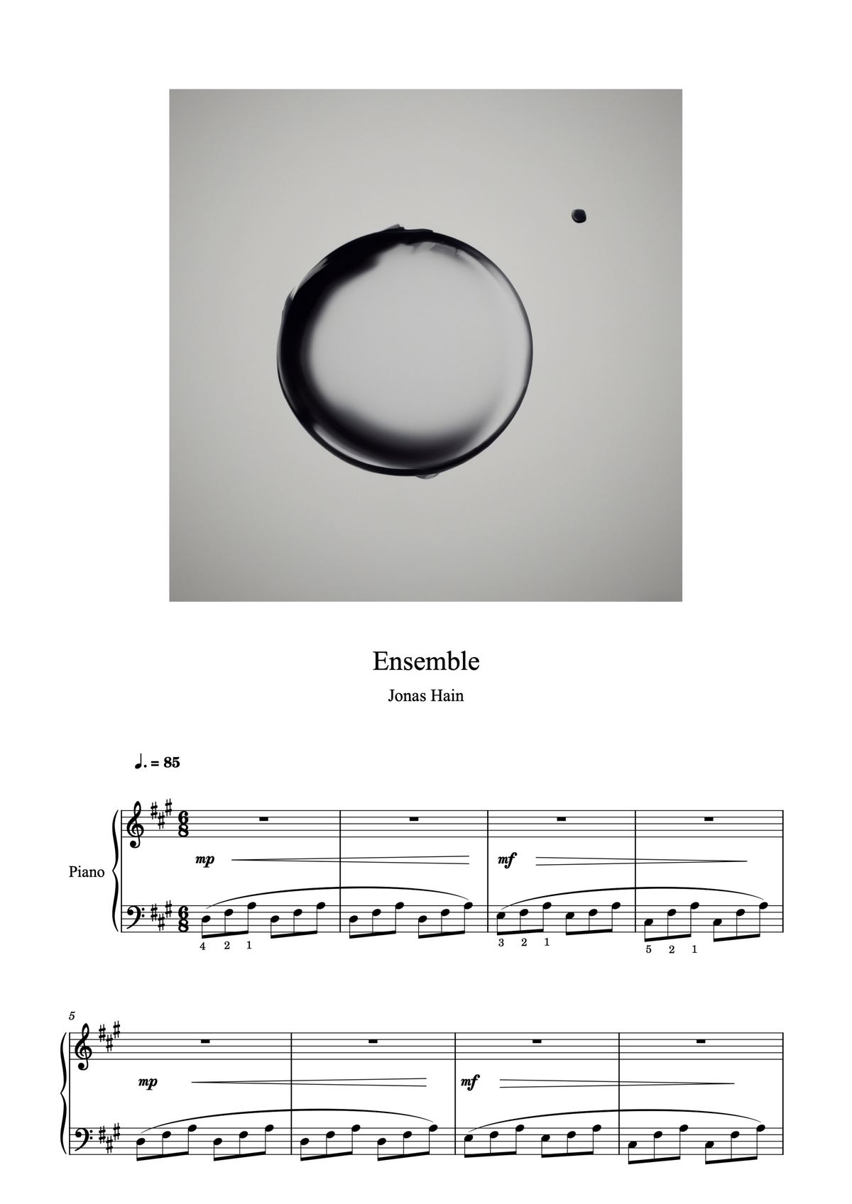 Ensemble - Partitura para piano