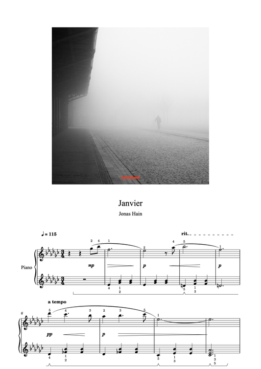 Janvier - Note za klavir