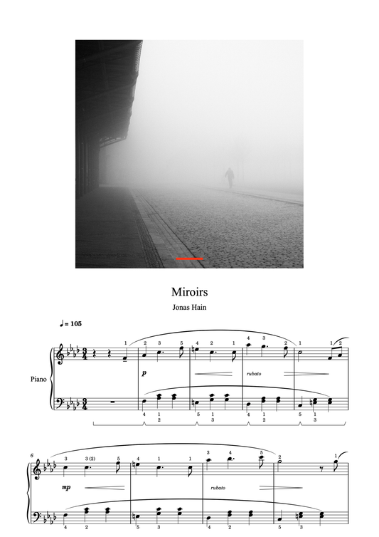 Miroirs - Note za klavir