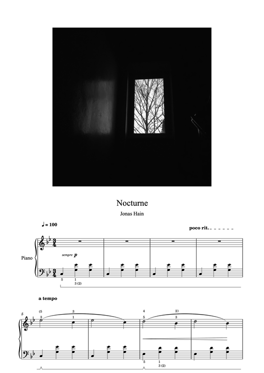 Nocturne - Παρτιτούρα για πιάνο