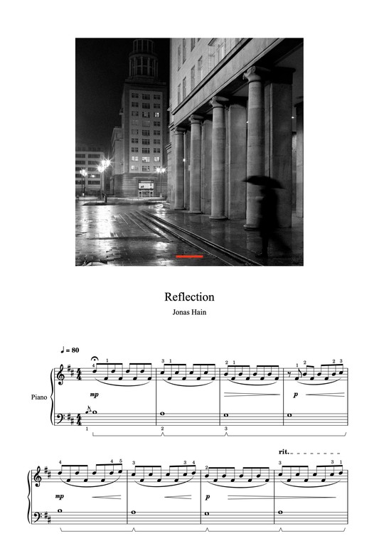 Reflection - Klaviernoten