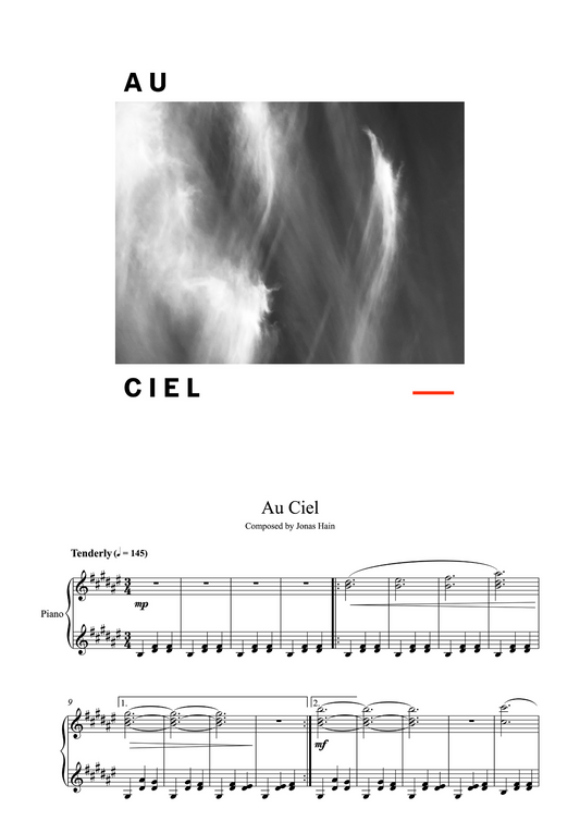 Au Ciel - Sheet Music