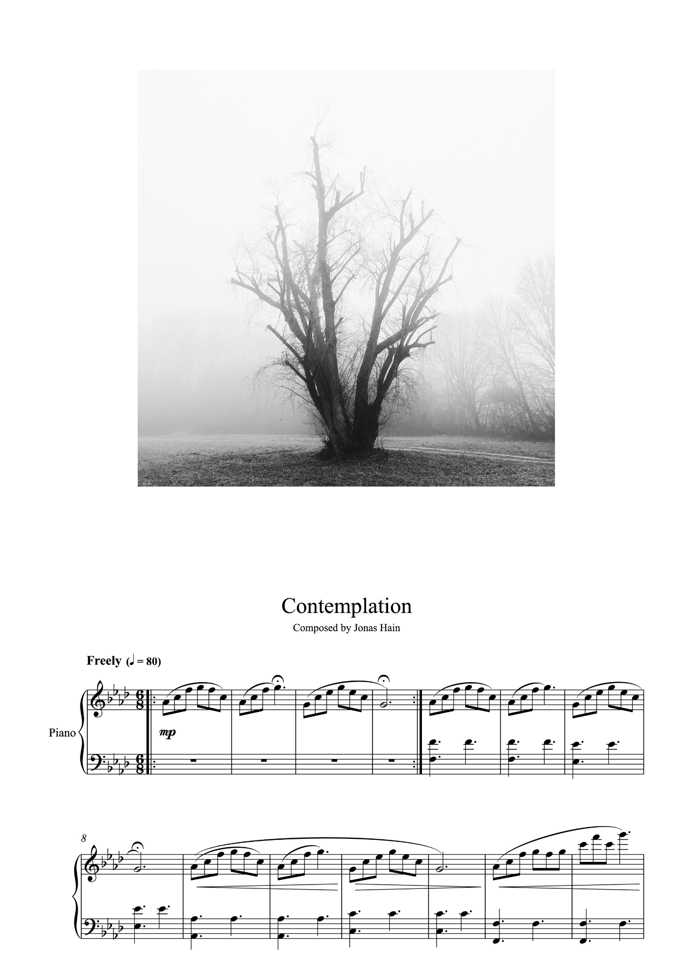 Contemplation - Sheet Music
