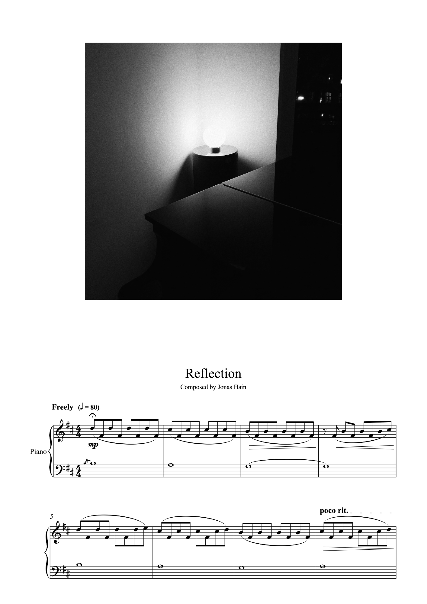 Reflection - Sheet Music